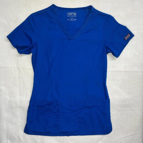 Cherokee Authentic Scrub Top Blue Size XS | Workwear Uniform - Picture 1 of 4